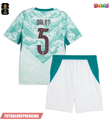 Lacne Dětský Futbalové dres Portugalsko Diogo Dalot #5 MS 2026 Krátky Rukáv - Preč (+ trenírky)